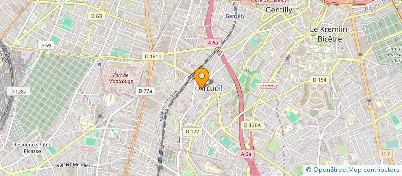 localisation de l'entreprise SYNDIC DE COPROP 10 RUE PASTEUR  ARCUEIL