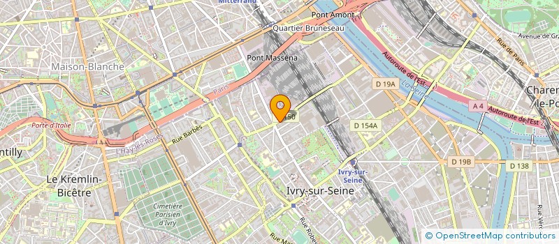 localisation de l'entreprise SYNDIC DE COPROP 101 RUE VICTOR HUGO à IVRY-SUR-SEINE