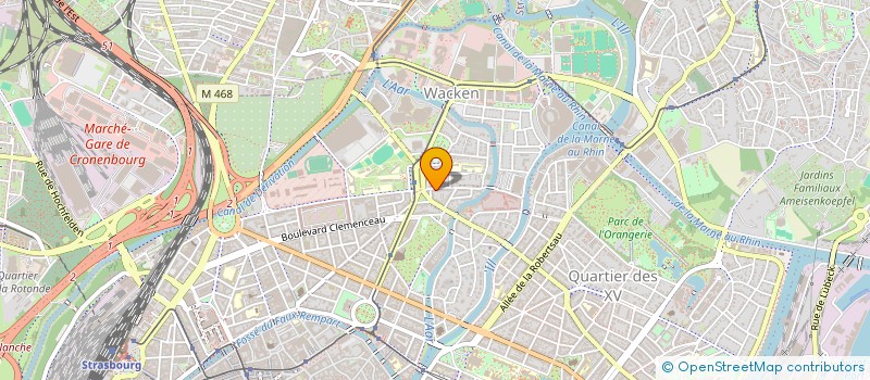 localisation de l'entreprise SYNDIC DE COPROP 2 RUE LAUTH à STRASBOURG
