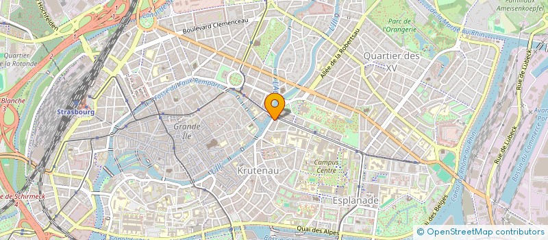 localisation de l'entreprise SYNDIC DE COPROP 22 QUAI DES PECHEURS à STRASBOURG