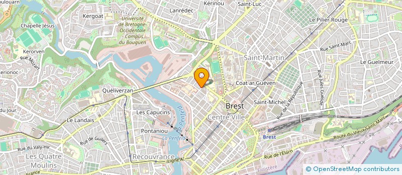 localisation de l'entreprise SYNDIC DE COPROP 6 & 8 R DE L OBSERVAT à BREST