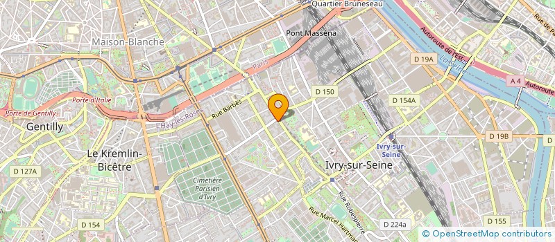 localisation de l'entreprise SYNDIC DE COPROP 66 BIS R MAURICE THOREZ à IVRY-SUR-SEINE