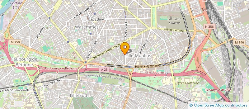 localisation de l'entreprise SYNDIC DE COPROP.DU 66 RUE ARAGO à LILLE