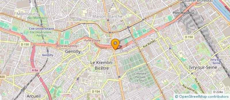 localisation de l'entreprise SYNDIC DE COPROPR 2  RUE VOLTAIRE  LE KREMLIN-BICETRE