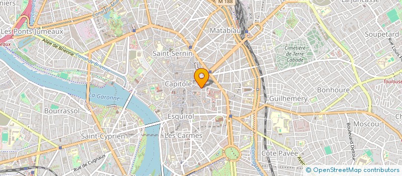 localisation de l'entreprise SYNDIC DE COPROPR 23 R ST ANTOINE DU T à TOULOUSE