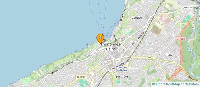 localisation de l'entreprise SYNDIC DE COPROPR L'ONDINE à THONON-LES-BAINS