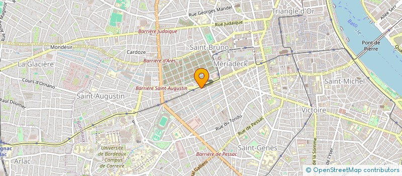 localisation de l'entreprise SYNDIC DE COPROPRIET  LES BORDELAISES 2  BORDEAUX