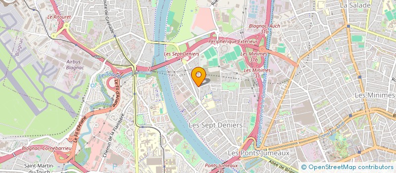 localisation de l'entreprise SYNDIC DE COPROPRIETAIRE 2 RUE HUBERT FLOURAC  TOULOUSE