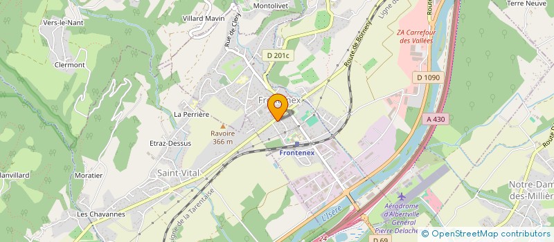 localisation de l'entreprise SYNDIC DE COPROPRIETAIRE LA BALME  FRONTENEX