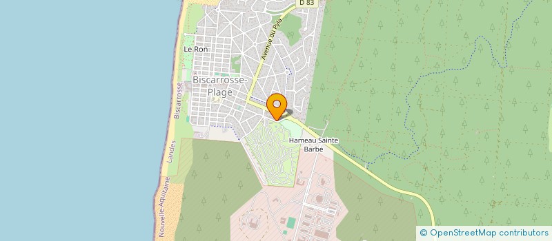 localisation de l'entreprise SYNDIC DE COPROPRIETAIRES DE LA RESIDENCE LA CROIX DU SUD  BISCARROSSE