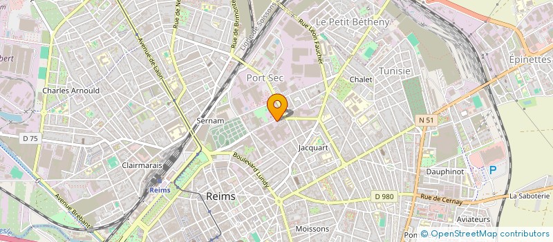 localisation de l'entreprise SYNDIC DE COPROPRIETAIRES RESIDENCE CHAMP DE MARS  REIMS