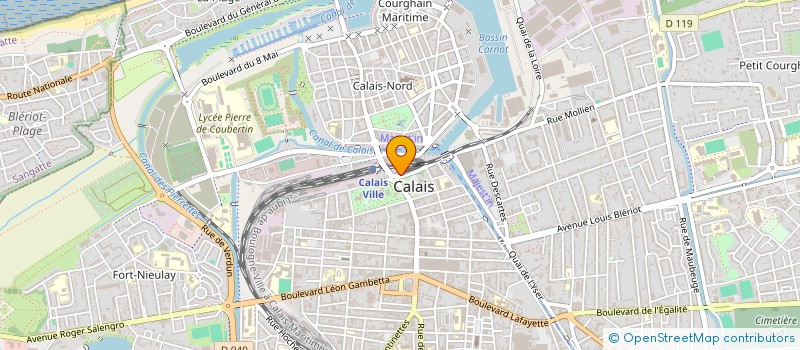 localisation de l'entreprise SYNDIC DE COPROPRIETAIRES RUE PAUL BERT  CALAIS