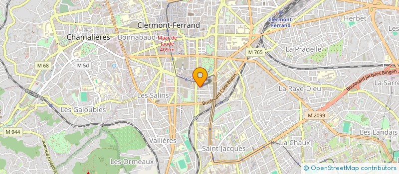 localisation de l'entreprise SYNDIC DE COPROPRIETE 10 RUE KESSLER  CLERMONT-FERRAND