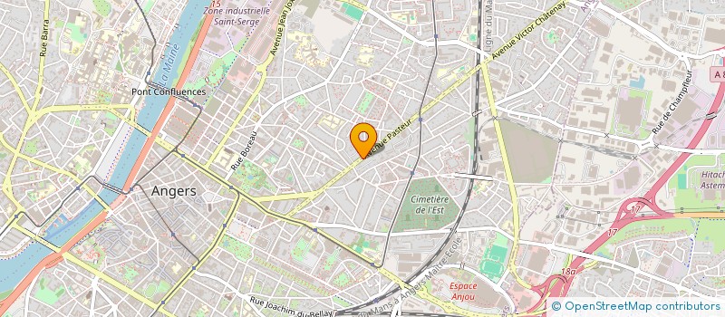 localisation de l'entreprise SYNDIC DE COPROPRIETE 124 126 AV PASTEUR à ANGERS