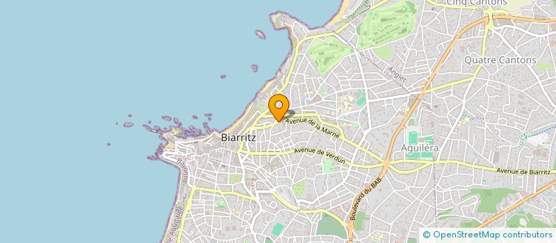 localisation de l'entreprise SYNDIC DE COPROPRIETE 17 AV DE LA MARNE  BIARRITZ