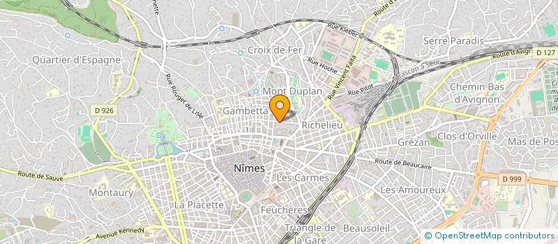 localisation de l'entreprise SYNDIC DE COPROPRIETE 20 R D'AQUITAINE  NIMES