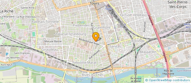 localisation de l'entreprise SYNDIC DE COPROPRIETE 200 R GEORGE SAND  TOURS