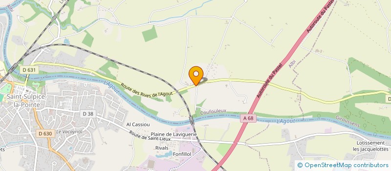 localisation de l'entreprise SYNDIC DE COPROPRIETE 2455 ROUTE DES RIVES DE L AGOUT  COUFOULEUX