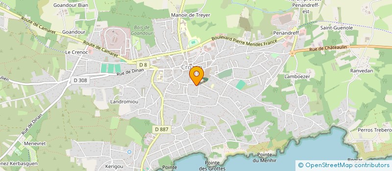 localisation de l'entreprise SYNDIC DE COPROPRIETE  CROZON