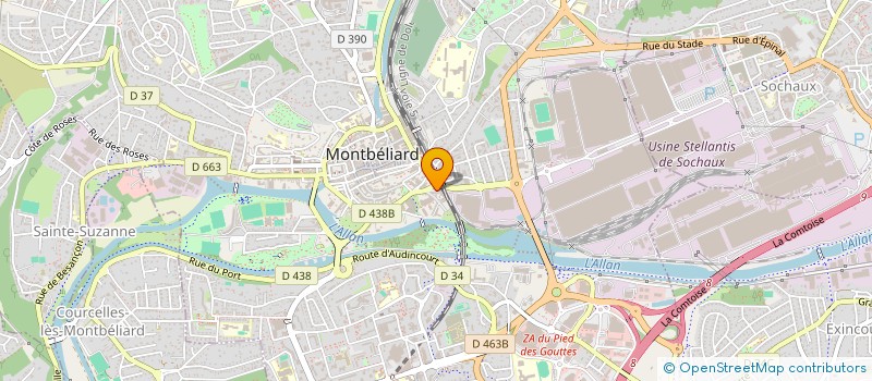 localisation de l'entreprise SYNDIC DE COPROPRIETE  MONTBELIARD