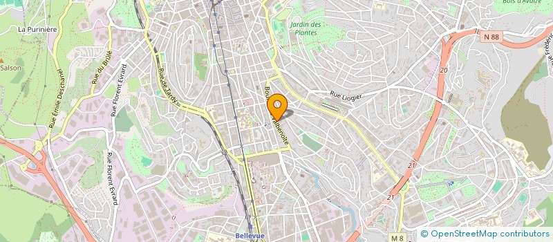 localisation de l'entreprise SYNDIC DE COPROPRIETE  SAINT-ETIENNE