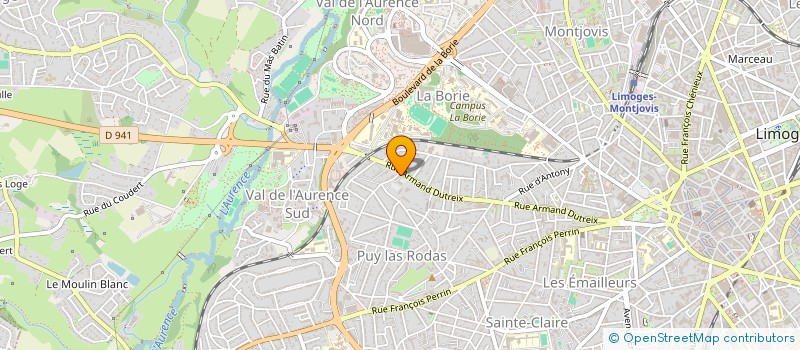 localisation de l'entreprise SYNDIC DE COPROPRIETE à LIMOGES