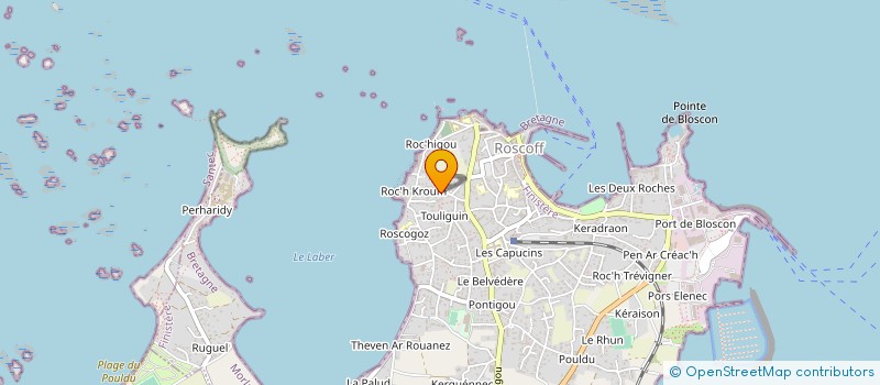 localisation de l'entreprise SYNDIC DE COPROPRIETE  ROSCOFF