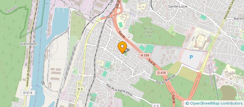 localisation de l'entreprise SYNDIC DE COPROPRIETE  PETIT-COURONNE