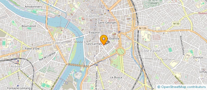 localisation de l'entreprise SYNDIC DE COPROPRIETE 6 RUE D'AUSSARGUES  TOULOUSE