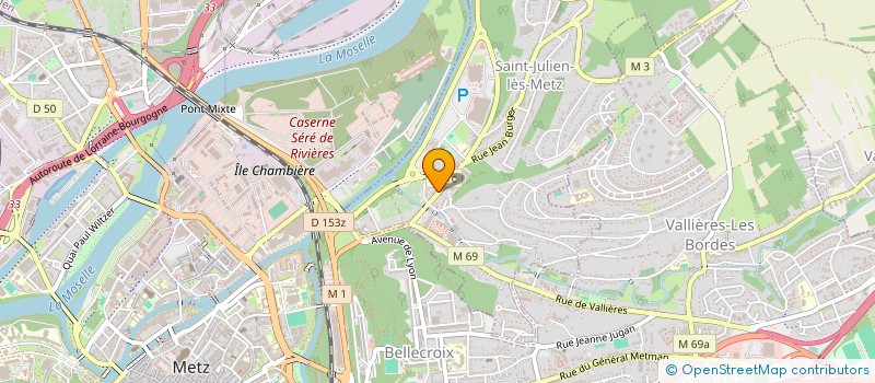 localisation de l'entreprise SYNDIC DE COPROPRIETE 66 RUE JEAN BURGER  SAINT-JULIEN-LES-METZ