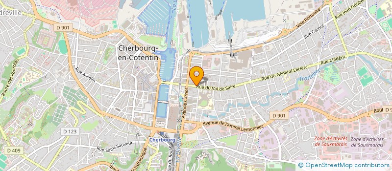 localisation de l'entreprise SYNDIC DE COPROPRIETE 71 VAL SAIRE  CHERBOURG-EN-COTENTIN