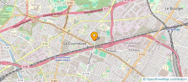 localisation de l'entreprise SYNDIC DE COPROPRIETE 9-19 AVENUE MARCEL CACHIN 93120 à LA COURNEUVE