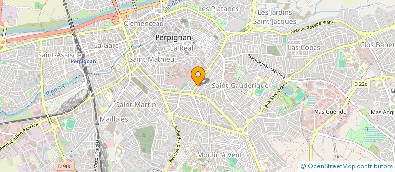 localisation de l'entreprise SYNDIC DE COPROPRIETE  99 AV ARTISTIDE BRIAND  PERPIGNAN