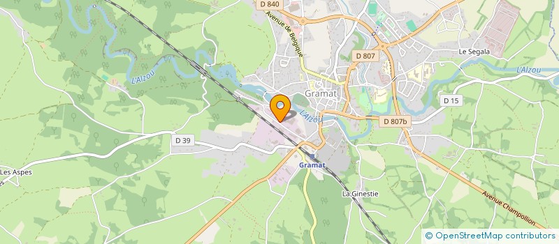 localisation de l'entreprise SYNDIC DE COPROPRIETE AUSSEL  GRAMAT