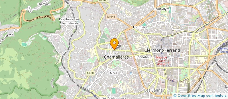 localisation de l'entreprise SYNDIC DE COPROPRIETE BENEVOLE CLAUSSAT  CHAMALIERES