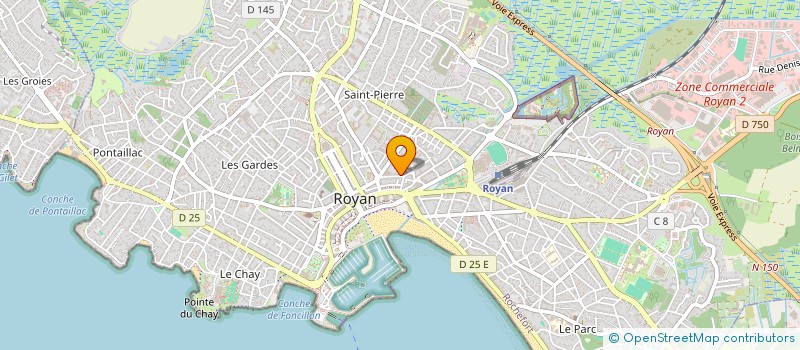 localisation de l'entreprise SYNDIC DE COPROPRIETE IMMEUBLE COLONEL DESPLATS  ROYAN