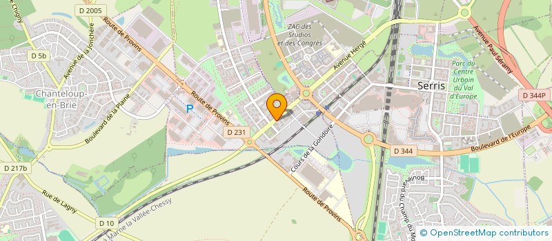 localisation de l'entreprise SYNDIC DE COPROPRIETE IMMEUBLE DE BUREAUX NEOS  MONTEVRAIN