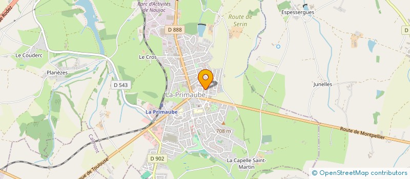 localisation de l'entreprise SYNDIC DE COPROPRIETE L'ETOILE  LUC-LA-PRIMAUBE