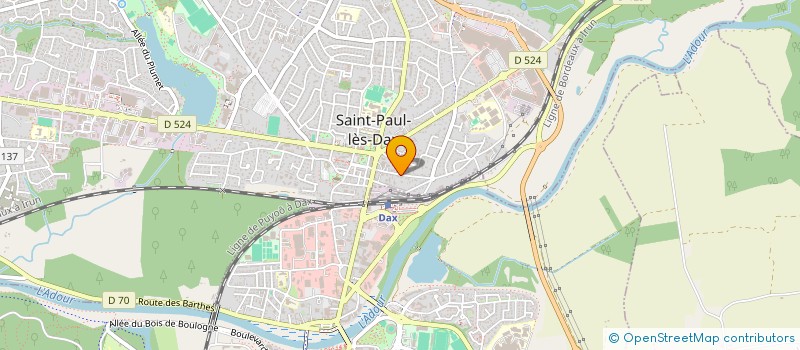 localisation de l'entreprise SYNDIC DE COPROPRIETE LA PAIX  SAINT-PAUL-LES-DAX