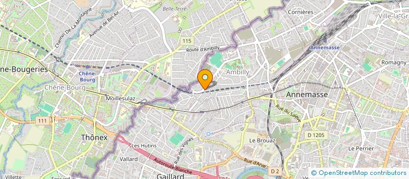 localisation de l'entreprise SYNDIC DE COPROPRIETE LA ROSE 1  AMBILLY