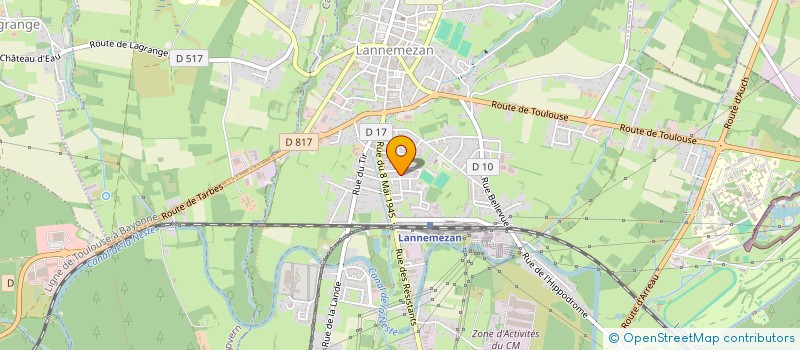 localisation de l'entreprise SYNDIC DE COPROPRIETE LAGLEIZE  LANNEMEZAN