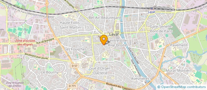 localisation de l'entreprise SYNDIC DE COPROPRIETE LE FLATTERS à LAVAL