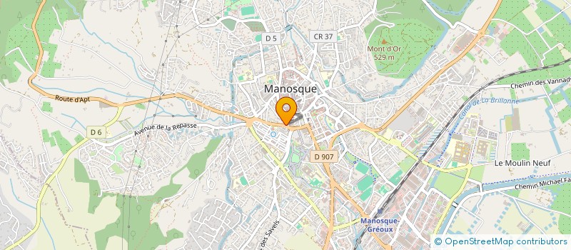 localisation de l'entreprise SYNDIC DE COPROPRIETE LE GRILLON à MANOSQUE
