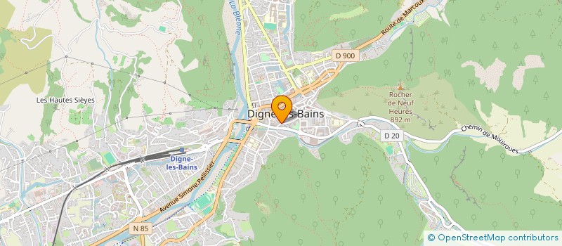localisation de l'entreprise SYNDIC DE COPROPRIETE LE PIED DE VILLE à DIGNE-LES-BAINS