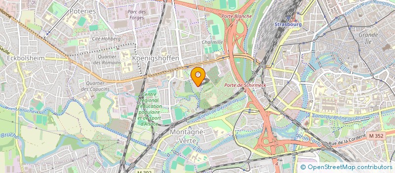 localisation de l'entreprise SYNDIC DE COPROPRIETE LES ARGANIERS à STRASBOURG
