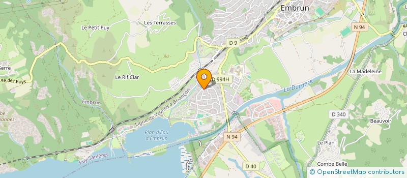 localisation de l'entreprise SYNDIC DE COPROPRIETE LES GENTIANES  EMBRUN