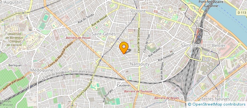 localisation de l'entreprise SYNDIC DE COPROPRIETE RES ATHENA  BORDEAUX