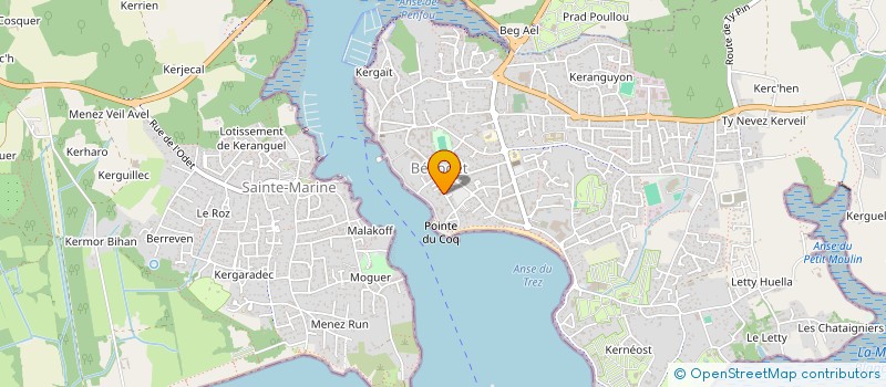 localisation de l'entreprise SYNDIC DE COPROPRIETE RESID LE MENEYER  BENODET