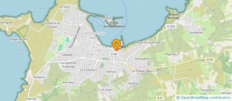 localisation de l'entreprise SYNDIC DE COPROPRIETE RESIDENCE DE LA MARINE  CAMARET-SUR-MER