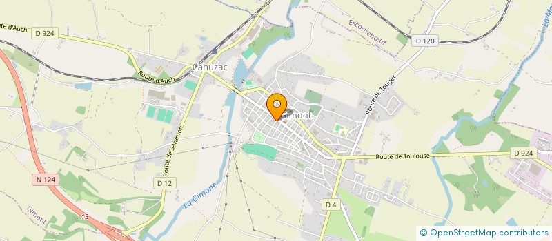 localisation de l'entreprise SYNDIC, DE COPROPRIETE RESIDENCE GIMONT  GIMONT